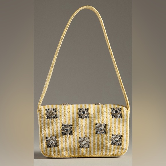 Anthropologie Handbags - Anthropologie The Fiona Beaded Bag -Geometric Edition NWT